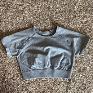 AYBL Gray Cropped Athletic Tee